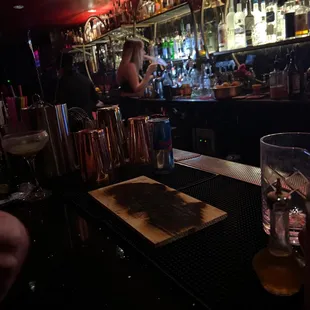 Speaking easy at the speakeasy.