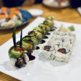 Caterpillar Roll with Spicy Tuna