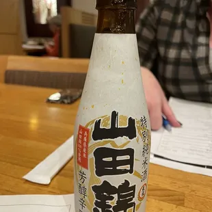 Sake. Nice crisp taste. Reminded me of vodka