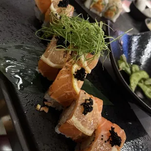 food, sushi and sashimi