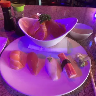 Sushi and Sushi &amp; Sashimi Combo