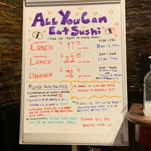 all you can eat sushi