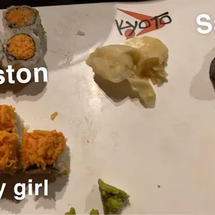 the different types of sushi