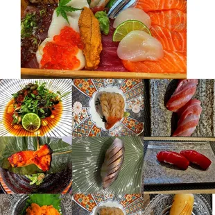 sushi and sashimi