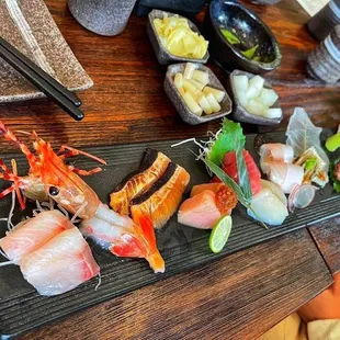 sushi and sashimi