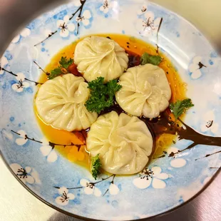 Onion soup dumplings