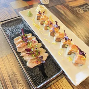 sushi and sashimi, food