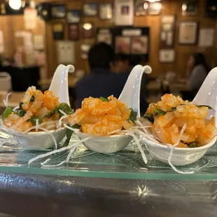 Squid spaghetti sashimi