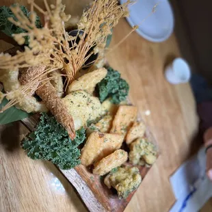 a plate of food on a table