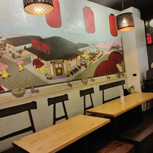 the interior of a restaurant