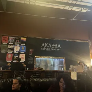 Bar area on trivia night