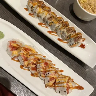 Crazy roll and Cowboy roll