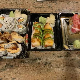 a variety of sushi