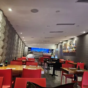 Inside the restaurant