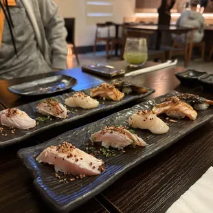 Yellow tail  Albacore  Scallop Salmon  Unagi  It&apos;s good