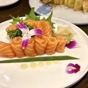 a plate of sushi