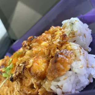 Crawfish Volcano Roll