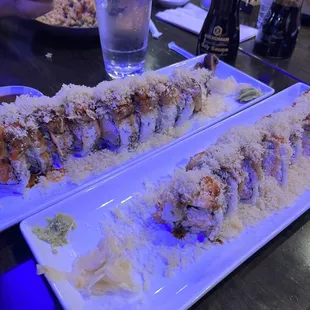 Special Dragon Roll (L), Hungry Tiger Roll (R) - both 3.5/5