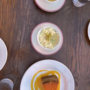 Mango Cheesecake (too sweet) Gulab Jamun (too sweet)  Kesari Kheer (too sweet)