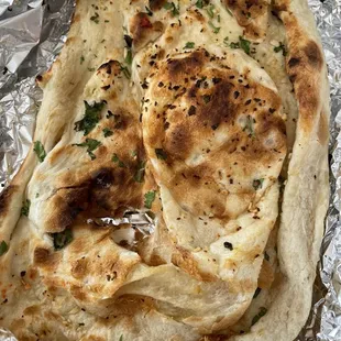 Garlic Nan Bread; the guy forgot the other one .