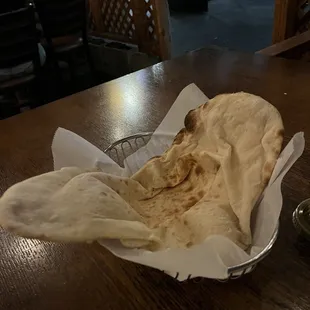 Fresh naan Nan Bread