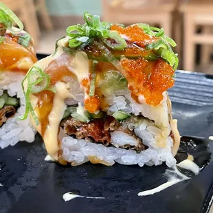 04.27.24 Inside the Crazy Crab roll (sans cream cheese). Soooo good!!!