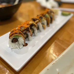 Fire salmon roll