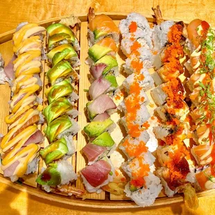 Sushi Roll Boat B - just enough for 2