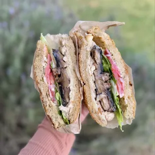 Portobello Mushroom with Chicken Sandwich. So good!