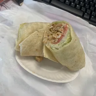 Chicken Caesar wrap