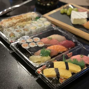 various types of sushi