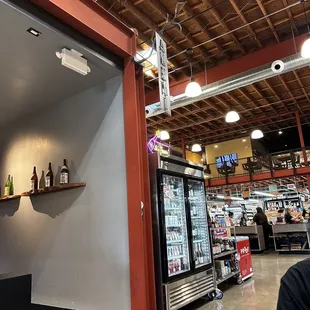 Inside the grocery store