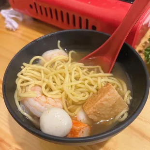 Tom Yum + Shrimp hotpot