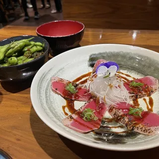 Spicy Garlic Edamame