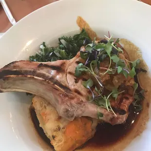 Stuffed Porkchop with Gouda and Apples