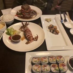 food, sushi and sashimi, sushi, sashimi