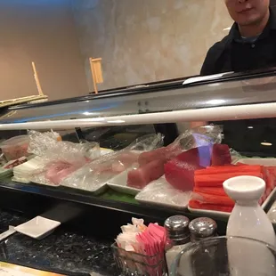 sushi and sashimi, interior