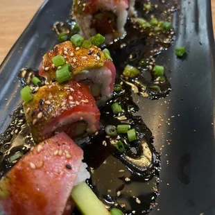 Inferno Roll it&apos;s FIRE! Great quality of fish and great service!