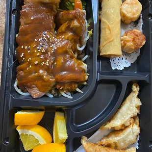 Steak teriyaki bento box
