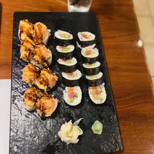 Boston roll with another special roll from them