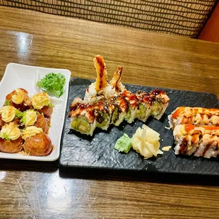 various types of sushi