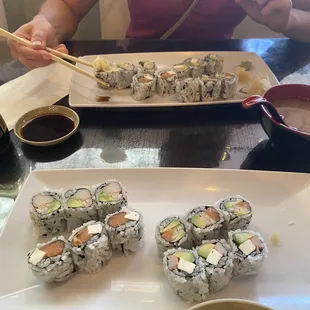 sushi, sashimi, sushi and sashimi, food