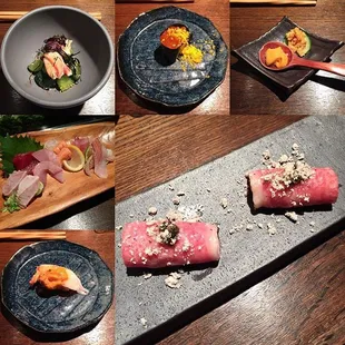 Omakase!! Wagyu beef with truffle shavings was to die for.