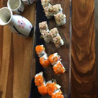 Spicy Tuna Roll and California Roll