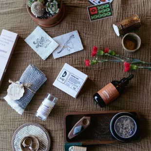 Locally made items in the shop