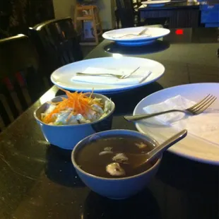 Salad w ginger dressing