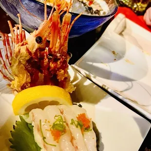 AMAEBI NIGIRI and FRESH OYSTERS
