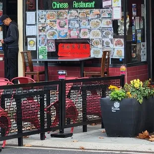 Outside the Queen House. Sat inside but there is Outside seating