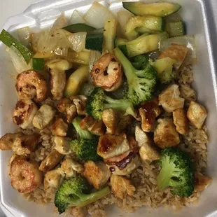 Hibachi Chicken and Shrimp