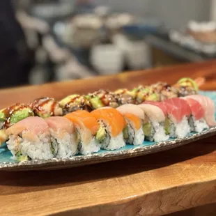 sushi and sashimi, sashimi, sushi, food
